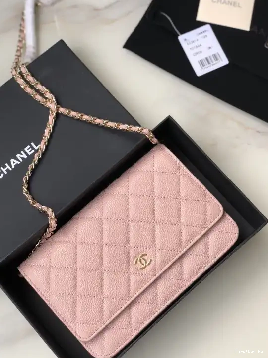 Firstbag Ru CAVIAR CHANEL WITH WALLET CHAIN HARDWARE GOLD 0606